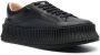 Jil Sander leather flatform sneakers Black - Thumbnail 2