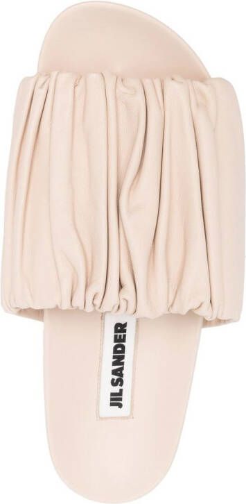 Jil Sander leather platform sandals Neutrals