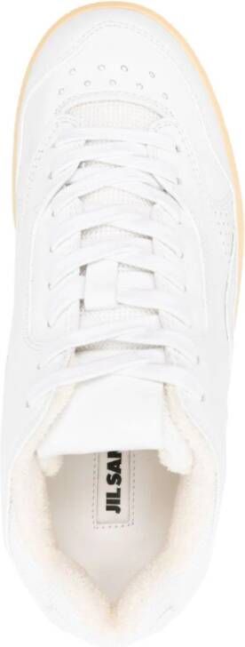 Jil Sander logo-debossed panelled sneakers White