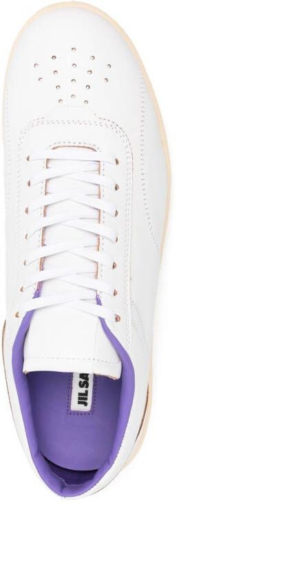 Jil Sander logo-embossed low-top sneakers White