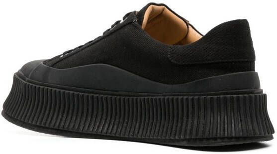 Jil Sander low-top lace-up sneakers Black