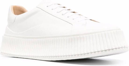 Jil Sander low-top lace-up sneakers White