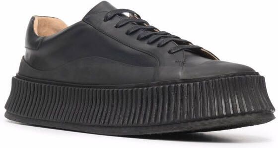 Jil Sander low-top leather sneakers Black