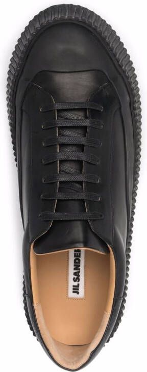 Jil Sander low-top leather sneakers Black