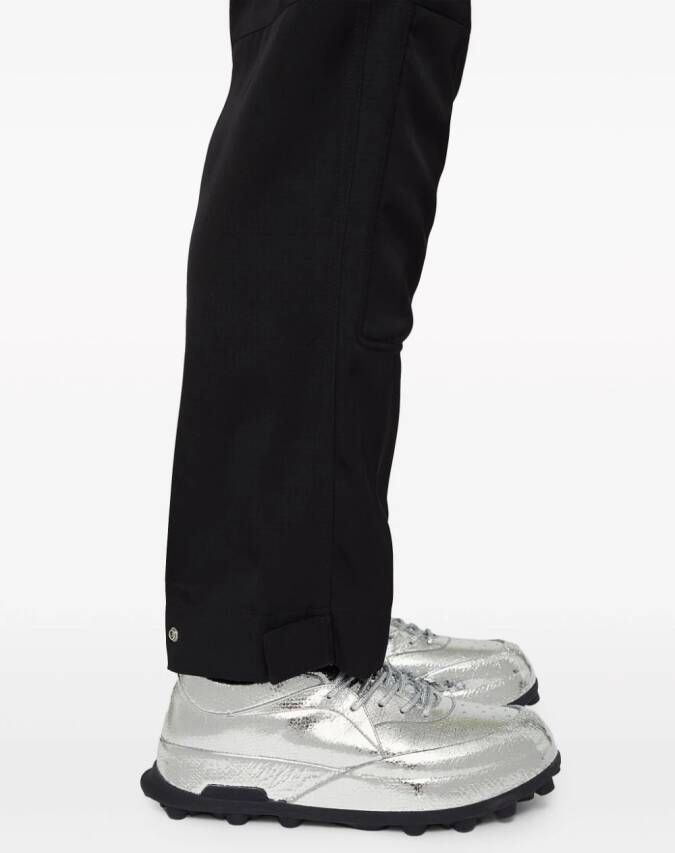 Jil Sander metallic-effect leather sneakers Silver