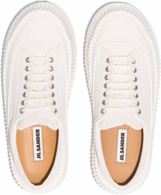 Jil Sander Olona flatform sneakers White