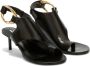 Jil Sander open-toe leather sandals Black - Thumbnail 2