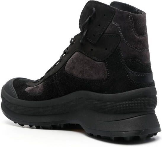 Jil Sander panelled hiking boots Black