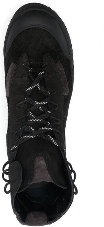 Jil Sander panelled hiking boots Black