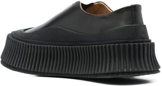 Jil Sander platform-sole slip-on sneakers Black