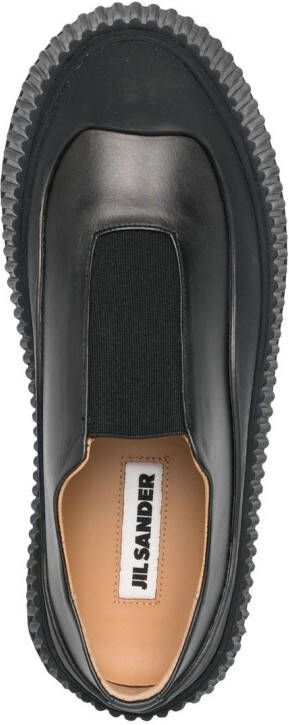 Jil Sander platform-sole slip-on sneakers Black