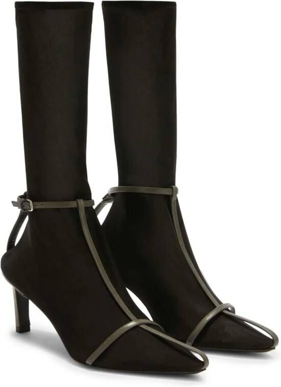 Jil Sander pointed ankle boots Grey
