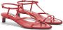 Jil Sander pointed open-toe leather sandals Red - Thumbnail 2