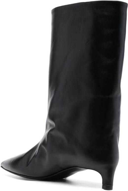 Jil Sander pointed-toe leather boots Black