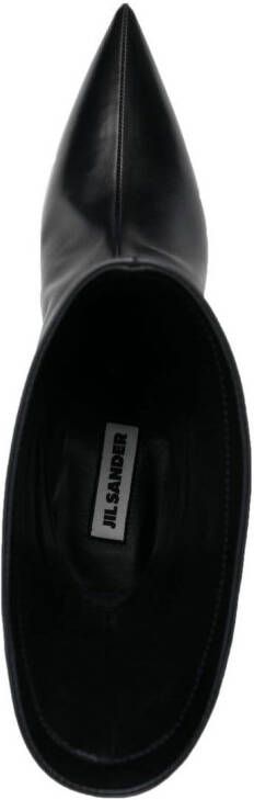 Jil Sander pointed-toe leather boots Black
