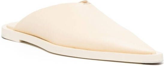 Jil Sander pointed-toe leather mules Neutrals