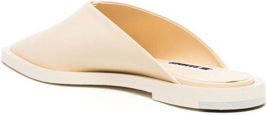 Jil Sander pointed-toe leather mules Neutrals