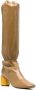 Jil Sander pull-on 75mm knee boots Brown - Thumbnail 2