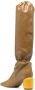 Jil Sander pull-on 75mm knee boots Brown - Thumbnail 3