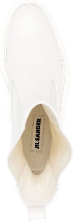 Jil Sander pull-on ankle boots White