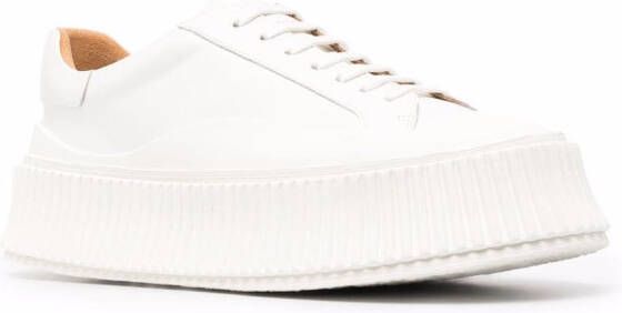 Jil Sander ribbed-sole low-top sneakers White
