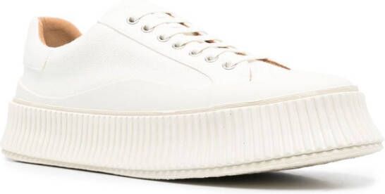 Jil Sander ridged low-top sneakers White