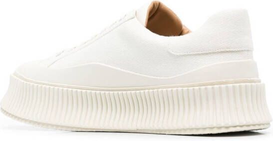 Jil Sander ridged low-top sneakers White