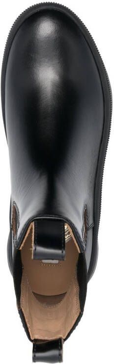 Jil Sander rubber-sole chelsea boots Black