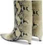 Jil Sander snake-print leather ankle boots Neutrals - Thumbnail 3