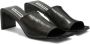 Jil Sander square open-toe leather sandals Black - Thumbnail 2