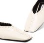 Jil Sander square toe stitch detail ballerina shoes Neutrals - Thumbnail 4