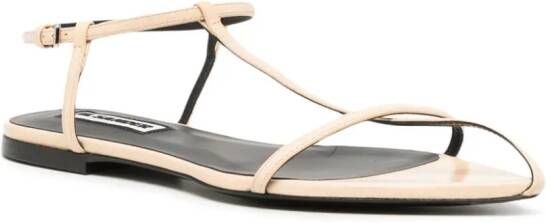 Jil Sander strappy flat sandals Neutrals