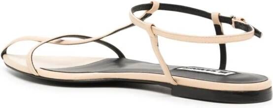 Jil Sander strappy flat sandals Neutrals