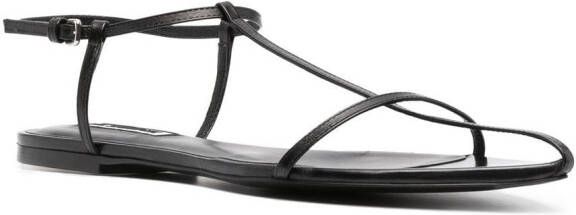 Jil Sander Thong ankle-strap sandals Black