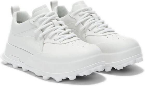 Jil Sander tonal leather sneakers White