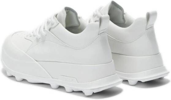 Jil Sander tonal leather sneakers White