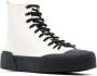 Jil Sander two-tone high-top sneakers White - Thumbnail 2
