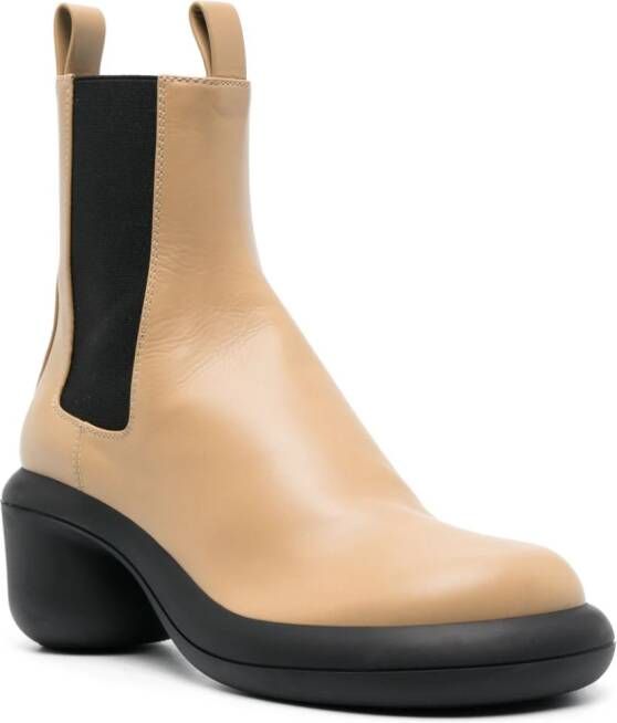 Jil Sander two-tone leather chelsea boots Neutrals