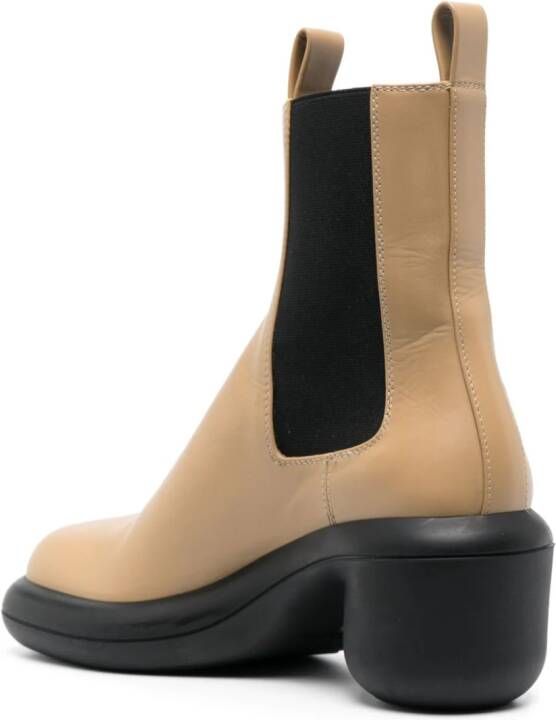 Jil Sander two-tone leather chelsea boots Neutrals