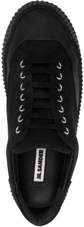 Jil Sander vulcanised-sole low-top sneakers Black