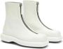 Jil Sander zip-up leather boots White - Thumbnail 2