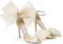 Jimmy Choo Aveline 100mm bow-embellished sandals Gold - Thumbnail 2