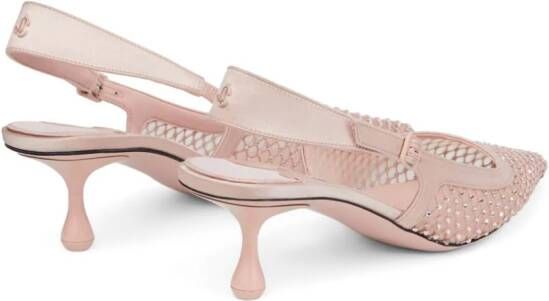 Jimmy Choo 50mm Amel crystal-embellished pumps Pink