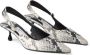 Jimmy Choo 50mm Amel snake-print leather pumps White - Thumbnail 2