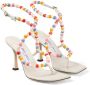 Jimmy Choo 90mm bead-embellished sandals White - Thumbnail 2