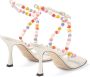 Jimmy Choo 90mm bead-embellished sandals White - Thumbnail 3