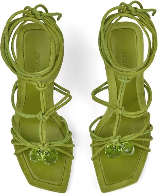 Jimmy Choo 90mm Jemma strappy sandals Green