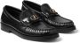 Jimmy Choo Addie logo-plaque leather loafers Black - Thumbnail 2