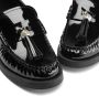 Jimmy Choo Addie pearl-embellished leather loafers Black - Thumbnail 4