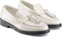 Jimmy Choo Addie pearl-embellished leather loafers White - Thumbnail 2